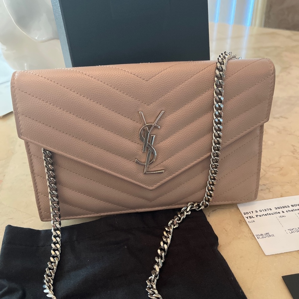 Ysl  chain wallet